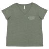 Curvy Collection Women's Fine Jersey V-Neck Tee Thumbnail