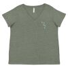 Curvy Collection Women's Fine Jersey V-Neck Tee Thumbnail