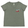 Curvy Collection Women's Fine Jersey V-Neck Tee Thumbnail