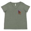 Curvy Collection Women's Fine Jersey V-Neck Tee Thumbnail