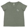 Curvy Collection Women's Fine Jersey V-Neck Tee Thumbnail
