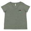 Curvy Collection Women's Fine Jersey V-Neck Tee Thumbnail