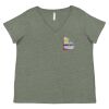 Curvy Collection Women's Fine Jersey V-Neck Tee Thumbnail