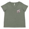 Curvy Collection Women's Fine Jersey V-Neck Tee Thumbnail