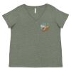 Curvy Collection Women's Fine Jersey V-Neck Tee Thumbnail