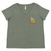 Curvy Collection Women's Fine Jersey V-Neck Tee Thumbnail