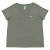 Curvy Collection Women's Fine Jersey V-Neck Tee Thumbnail