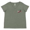 Curvy Collection Women's Fine Jersey V-Neck Tee Thumbnail