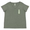 Curvy Collection Women's Fine Jersey V-Neck Tee Thumbnail