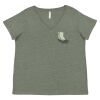 Curvy Collection Women's Fine Jersey V-Neck Tee Thumbnail