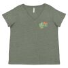 Curvy Collection Women's Fine Jersey V-Neck Tee Thumbnail