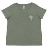 Curvy Collection Women's Fine Jersey V-Neck Tee Thumbnail