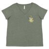 Curvy Collection Women's Fine Jersey V-Neck Tee Thumbnail