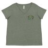 Curvy Collection Women's Fine Jersey V-Neck Tee Thumbnail