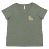 Curvy Collection Women's Fine Jersey V-Neck Tee Thumbnail