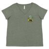 Curvy Collection Women's Fine Jersey V-Neck Tee Thumbnail