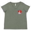 Curvy Collection Women's Fine Jersey V-Neck Tee Thumbnail