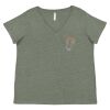 Curvy Collection Women's Fine Jersey V-Neck Tee Thumbnail