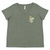 Curvy Collection Women's Fine Jersey V-Neck Tee Thumbnail