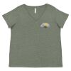 Curvy Collection Women's Fine Jersey V-Neck Tee Thumbnail
