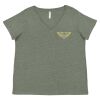 Curvy Collection Women's Fine Jersey V-Neck Tee Thumbnail