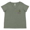 Curvy Collection Women's Fine Jersey V-Neck Tee Thumbnail