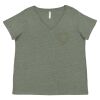 Curvy Collection Women's Fine Jersey V-Neck Tee Thumbnail