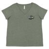 Curvy Collection Women's Fine Jersey V-Neck Tee Thumbnail