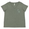 Curvy Collection Women's Fine Jersey V-Neck Tee Thumbnail