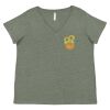 Curvy Collection Women's Fine Jersey V-Neck Tee Thumbnail