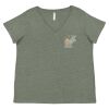 Curvy Collection Women's Fine Jersey V-Neck Tee Thumbnail