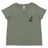 Curvy Collection Women's Fine Jersey V-Neck Tee Thumbnail