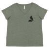 Curvy Collection Women's Fine Jersey V-Neck Tee Thumbnail