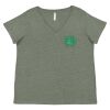 Curvy Collection Women's Fine Jersey V-Neck Tee Thumbnail