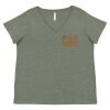 Curvy Collection Women's Fine Jersey V-Neck Tee Thumbnail