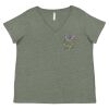 Curvy Collection Women's Fine Jersey V-Neck Tee Thumbnail