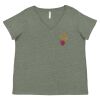 Curvy Collection Women's Fine Jersey V-Neck Tee Thumbnail