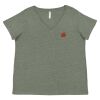 Curvy Collection Women's Fine Jersey V-Neck Tee Thumbnail