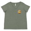 Curvy Collection Women's Fine Jersey V-Neck Tee Thumbnail