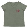 Curvy Collection Women's Fine Jersey V-Neck Tee Thumbnail