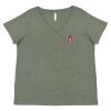 Curvy Collection Women's Fine Jersey V-Neck Tee Thumbnail