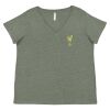 Curvy Collection Women's Fine Jersey V-Neck Tee Thumbnail