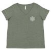 Curvy Collection Women's Fine Jersey V-Neck Tee Thumbnail