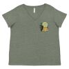 Curvy Collection Women's Fine Jersey V-Neck Tee Thumbnail