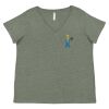 Curvy Collection Women's Fine Jersey V-Neck Tee Thumbnail