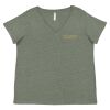 Curvy Collection Women's Fine Jersey V-Neck Tee Thumbnail