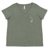 Curvy Collection Women's Fine Jersey V-Neck Tee Thumbnail