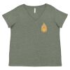 Curvy Collection Women's Fine Jersey V-Neck Tee Thumbnail