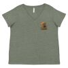 Curvy Collection Women's Fine Jersey V-Neck Tee Thumbnail