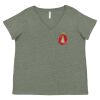 Curvy Collection Women's Fine Jersey V-Neck Tee Thumbnail